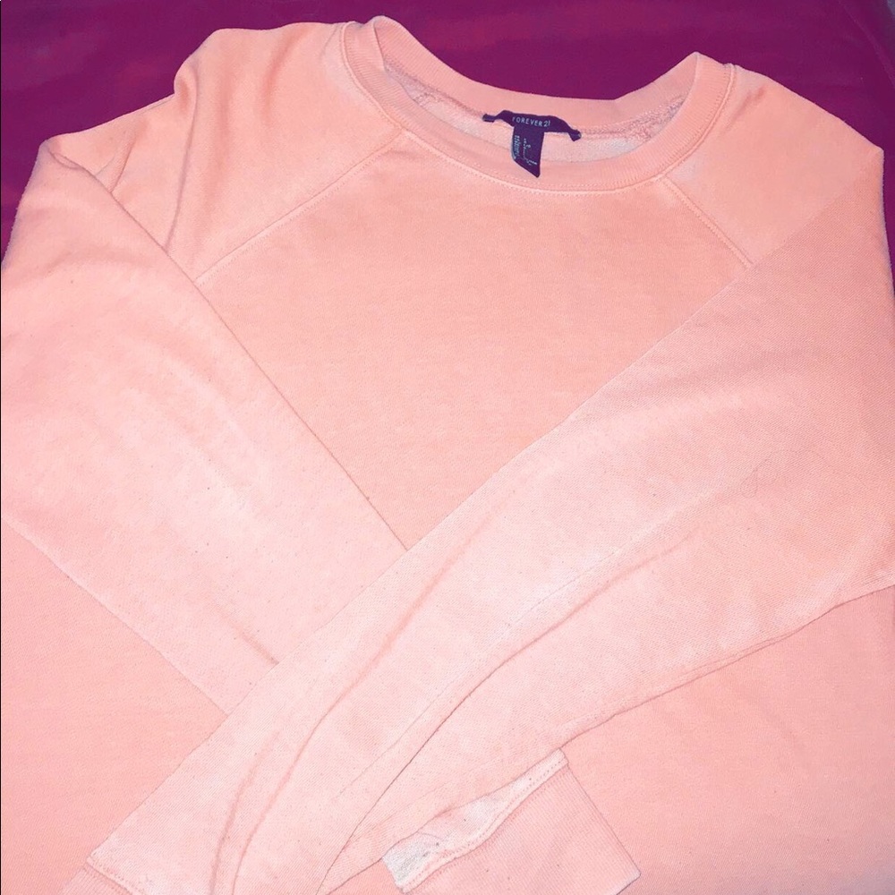 Soft pink long sleeved sweater